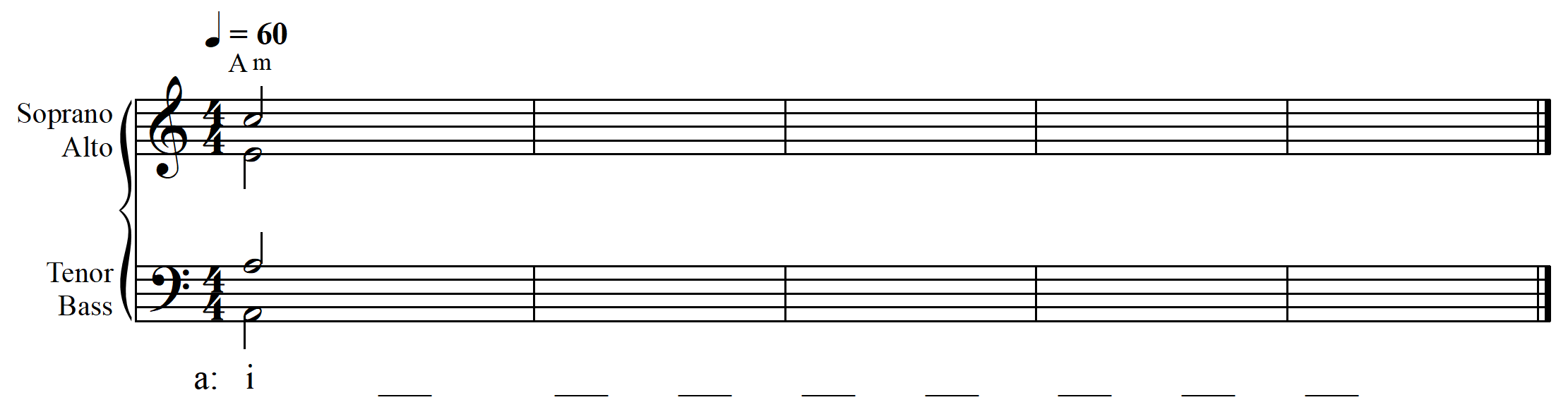 melodic dictation simple meter intermediate example 1